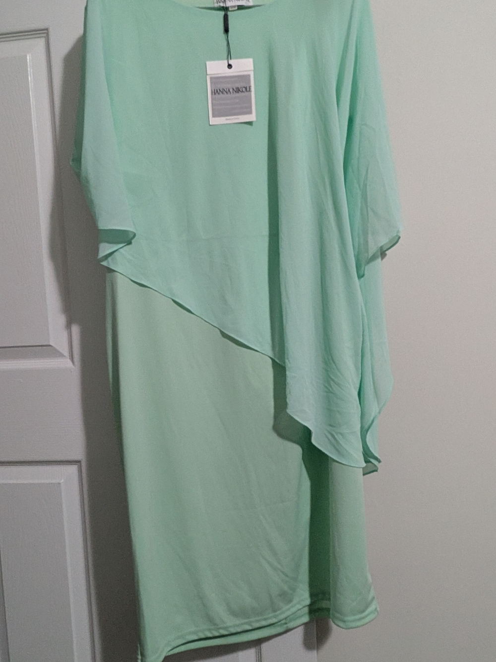 Mint Layered Chiffon Women's Dress